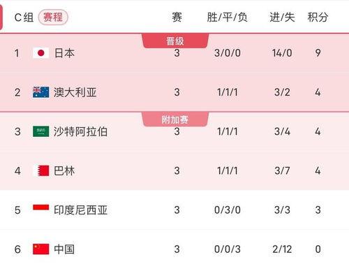 世亚预第三阶段C组第6轮 中国vs日本